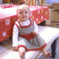 Knitted twirl dress
